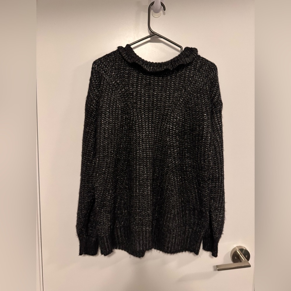 Promod Size M black wool sweater